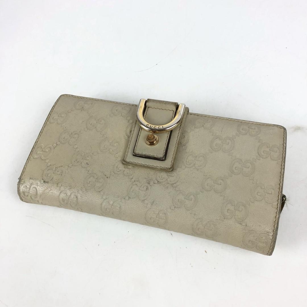 GUCCI グッチ グッチシマ 長財布 アイボリー レディース ブランド 財布 カードケース カード入れ お札入れ 小銭入れ コインケース拍卖