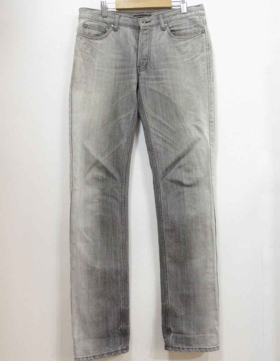 【ラウンジリザード】USED加工◆ブラックデニム ジーンズ/日本製/3◆シミあり拍卖