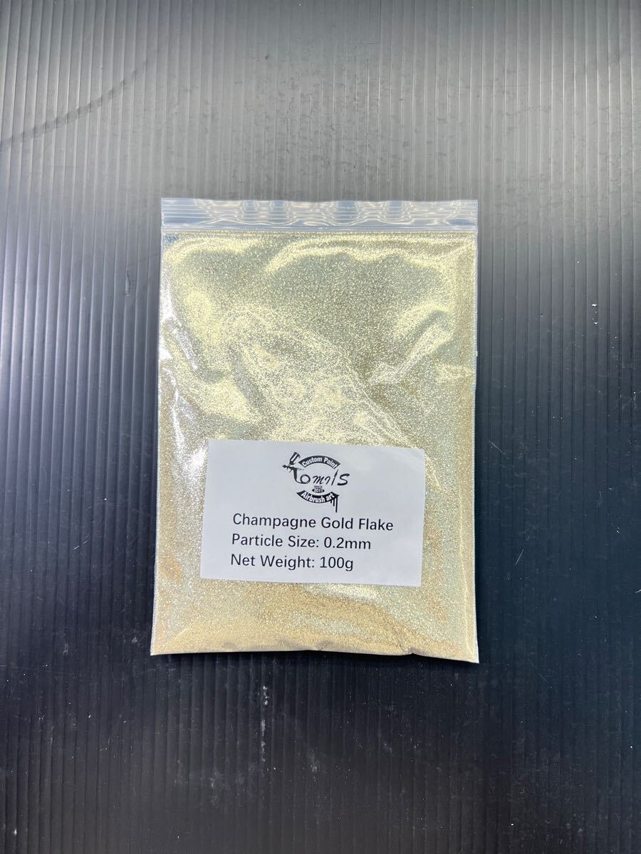 シャンパンゴールドラメフレーク 0.2mm 100g拍卖