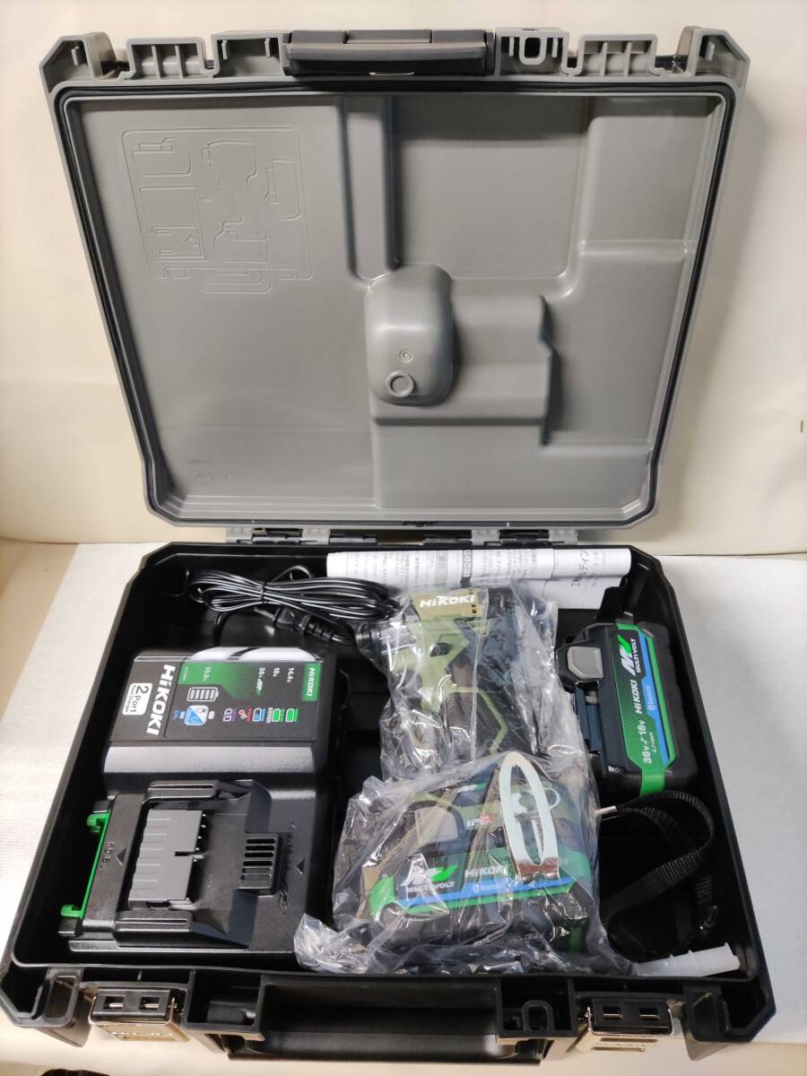 未使用 HIKOKI ハイコーキ コードレスインパクトドライバ WH36DD 2XHLSZ Bluetooth バッテリー2個付拍卖