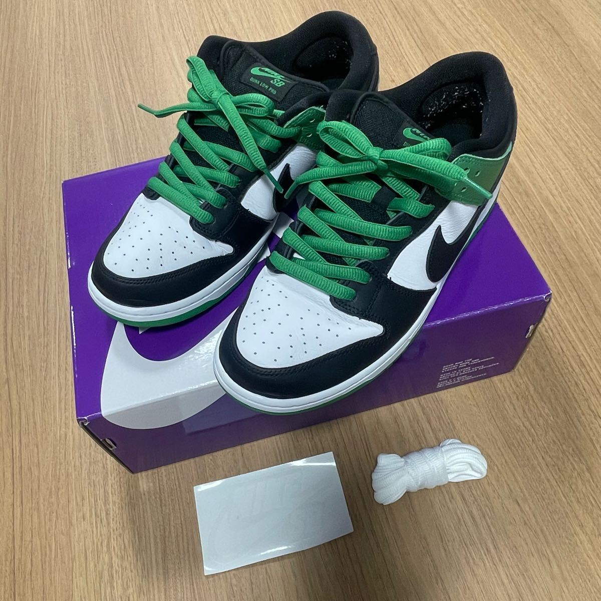 Nike SB Dunk Low Pro Black and Classic Green 28.0 クラシックグリーン 拍卖