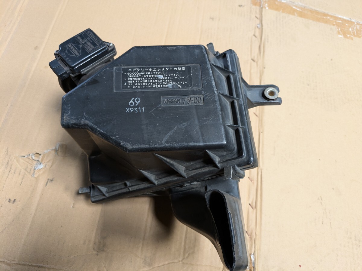 希少 日産 純正 S15 シルビア SR20DET ターボ スペックR エアフロ エアクリ エアークリーナー エアクリーナー BOX セット NISSAN 75F00拍卖