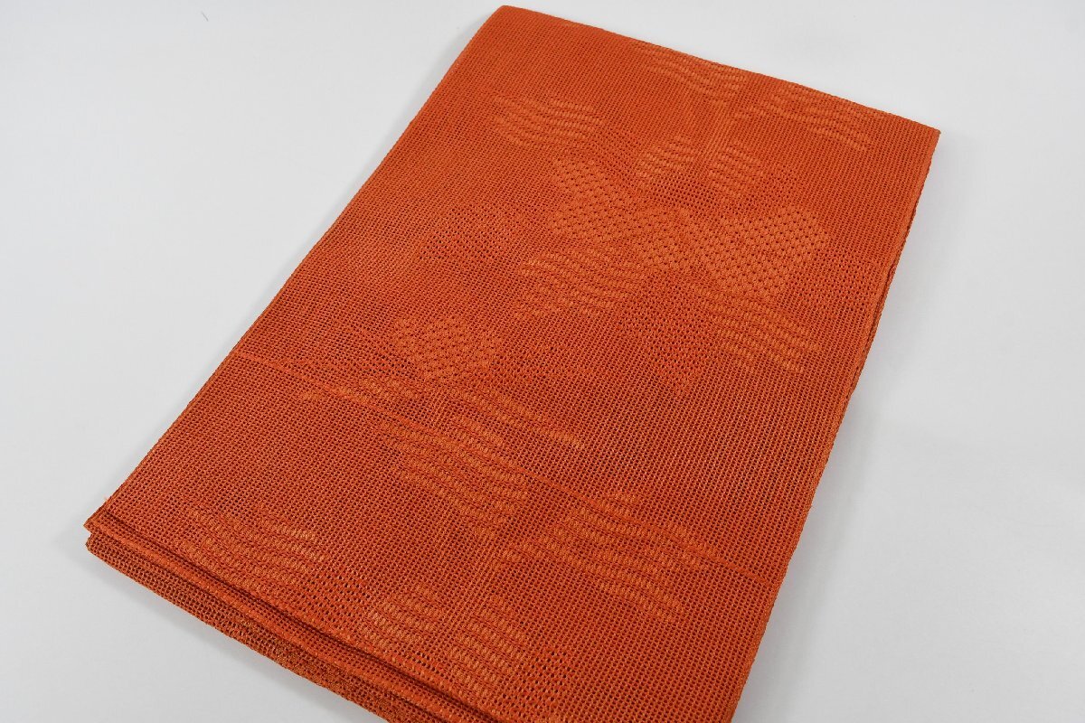 袋名古屋帯 夏帯 唐花文様 帯丈362cm ★着物屋 ne-16406 桜庭呉服店拍卖