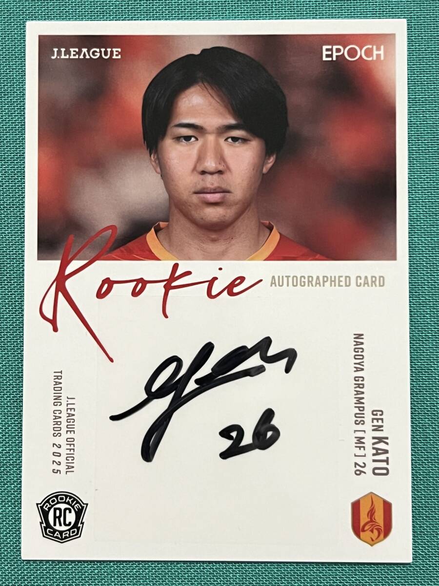 EPOCH 2025 Jリーグ Jカード ルーキー直筆サインカード 名古屋グランパス 加藤玄拍卖