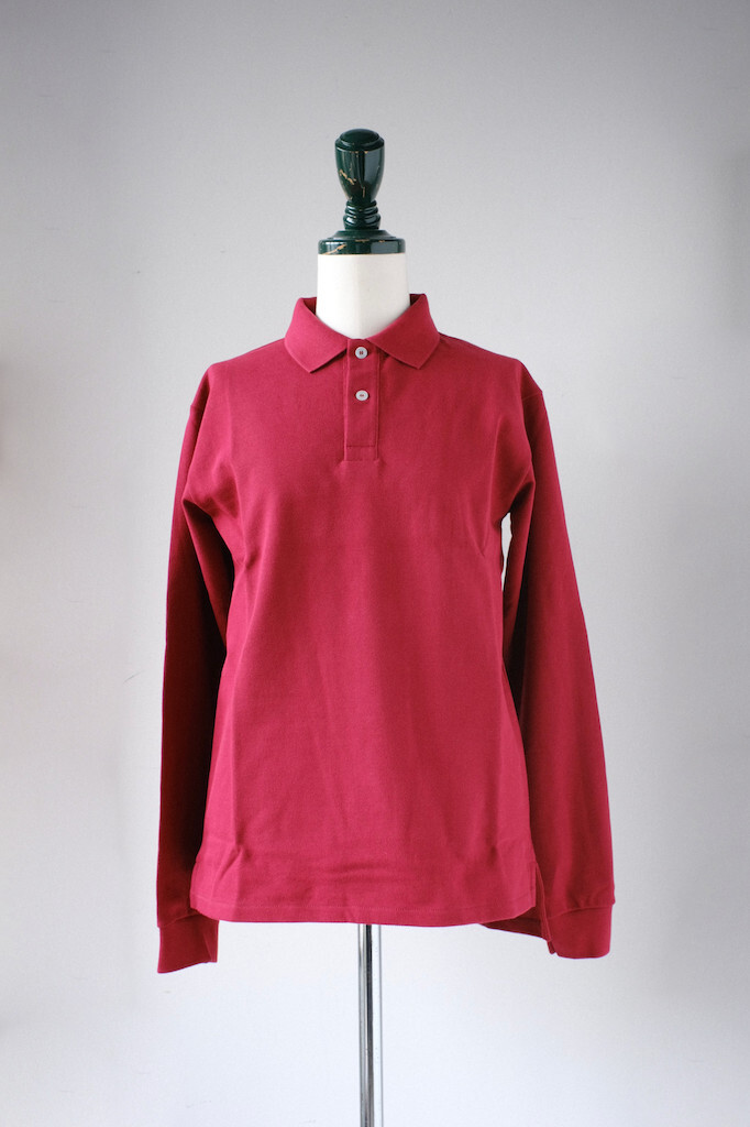 lacquer&c LONG SLEEVE POLO RED 1-size拍卖