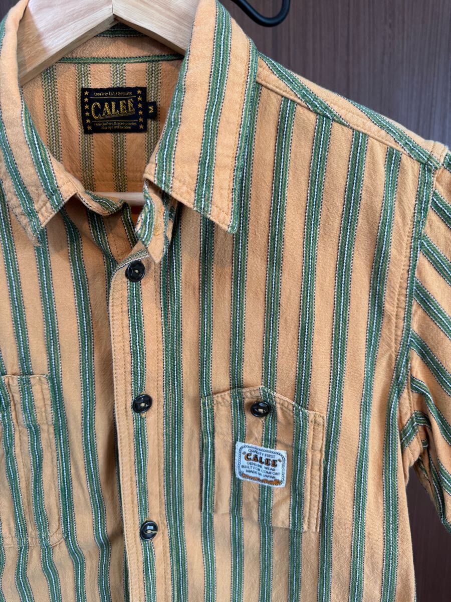 CALEE 半袖ワークシャツ Mサイズ キャリー拍卖