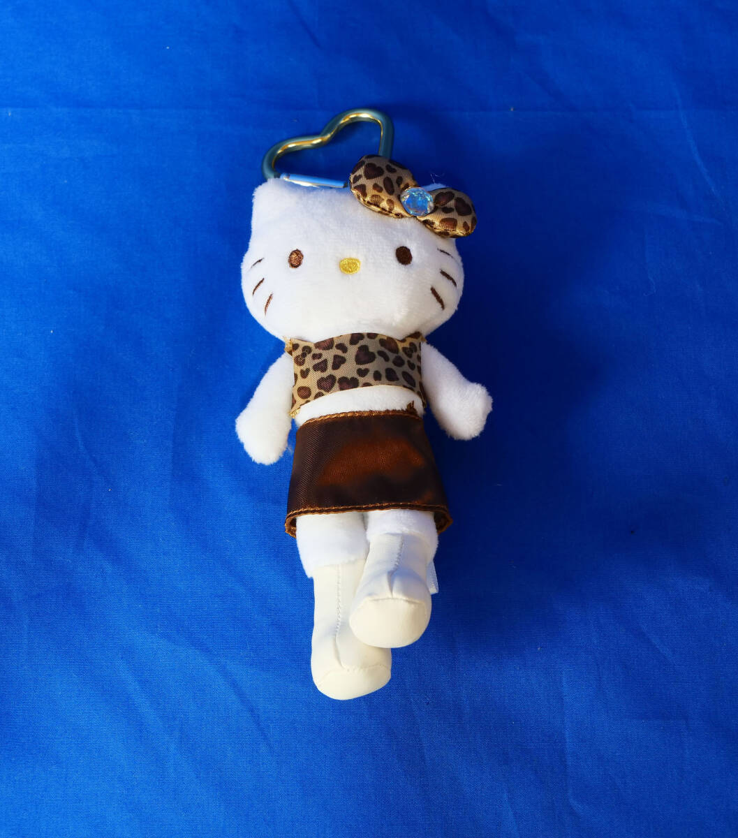 ハローキティ スタイルアップマスコット GOGO ギャル ヒョウ ハート カラビナ付き拍卖