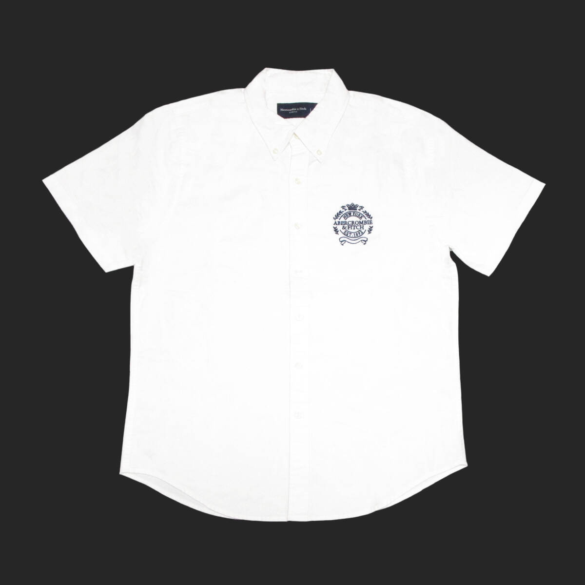 ★SALE★Abercrombie & Fitch/アバクロ★オックスフォード半袖シャツ (White/S)拍卖