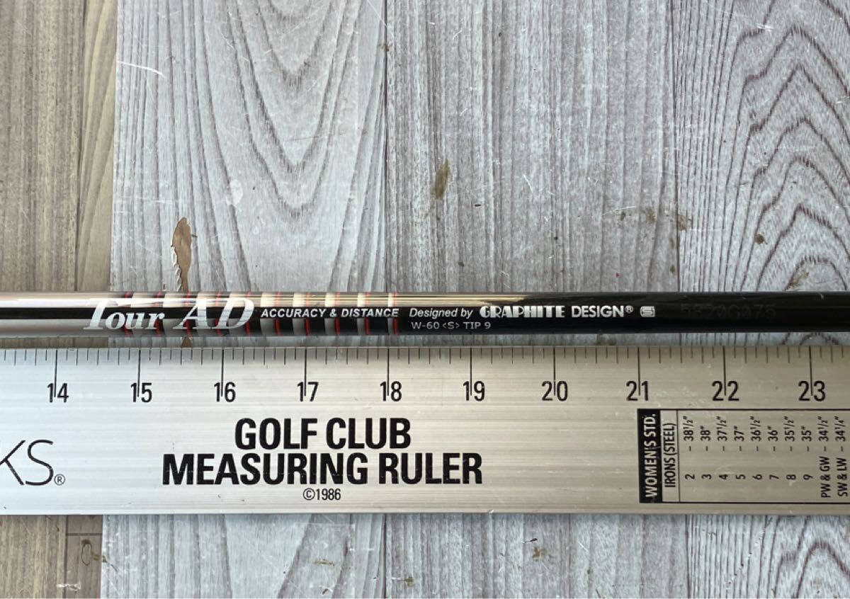 ◆◆ 送料無料 ◆◆ Tour ツアーAD W-60 TIP 9GRAPHITE DESIGN グラファイトデザイン FLEX S PING ピン G425 430 410 スリーブ付シャフト拍卖