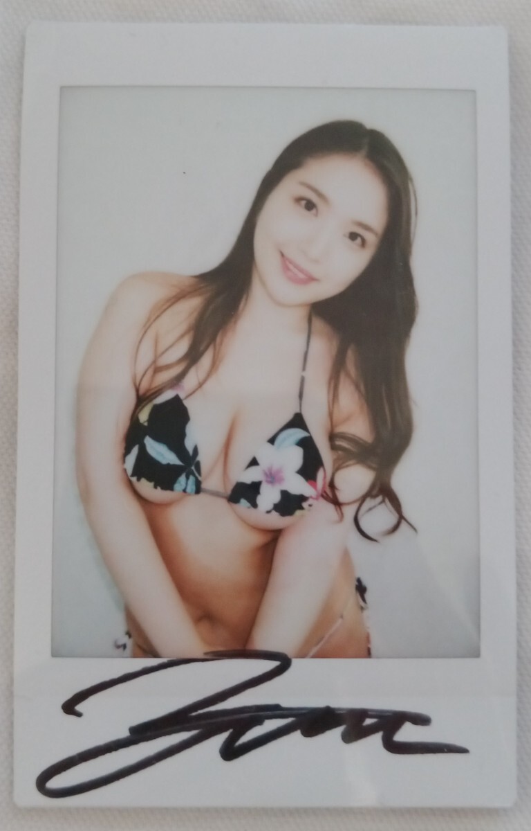 【送料無料】水咲優美 (みずさきゆみ) サイン チェキ その2 非売品 特典 レア 希少品 1of1 グラビアアイドル 入手困難 IDOL拍卖