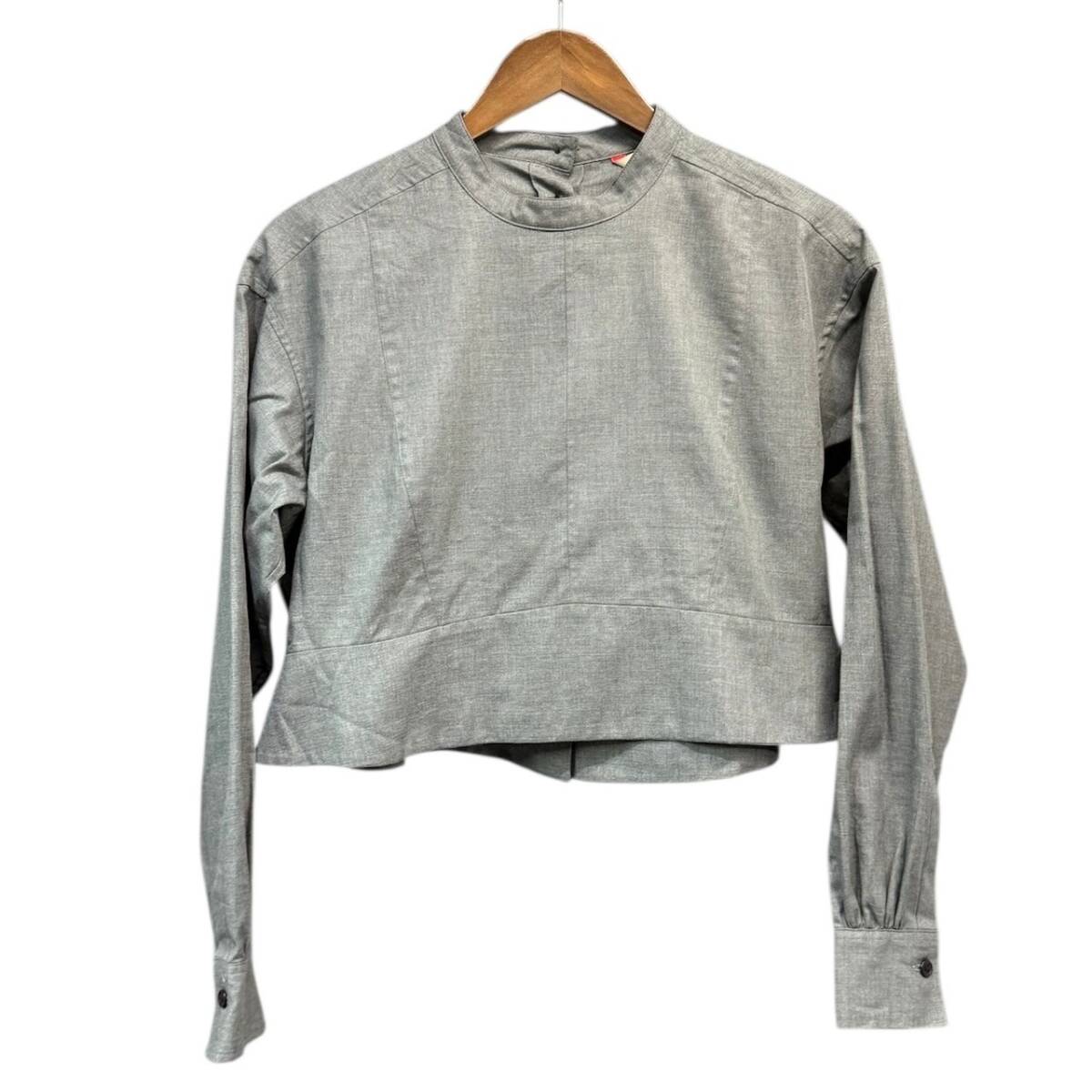 BACCA バッカ 23AW コットンメランジェボリュームスリーブブラウス シャツ 14445拍卖