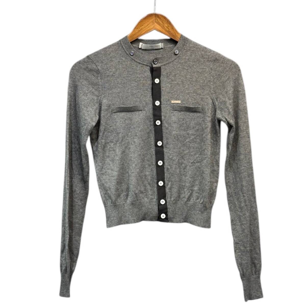 Dsquared2 ディースクエアード 10AW カシミヤシルクポケットデザインカーディガン 14446拍卖