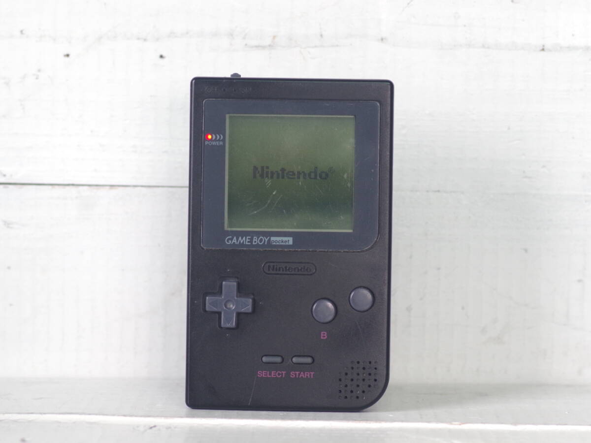 M12773【GB】GAME BOY pocket Nintendo ライン欠けなし 音声OK!! ブラック 黒 ゲームボーイポケット 60サイズ 拍卖