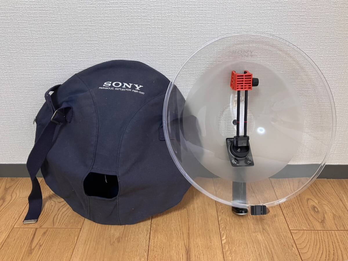 ソニー SONY PARABOLIC REFLECTOR BR-330 パラボラ収音器 帆立カバー付属 パラボリックリフレクター 生録用 収音器 NO.2拍卖