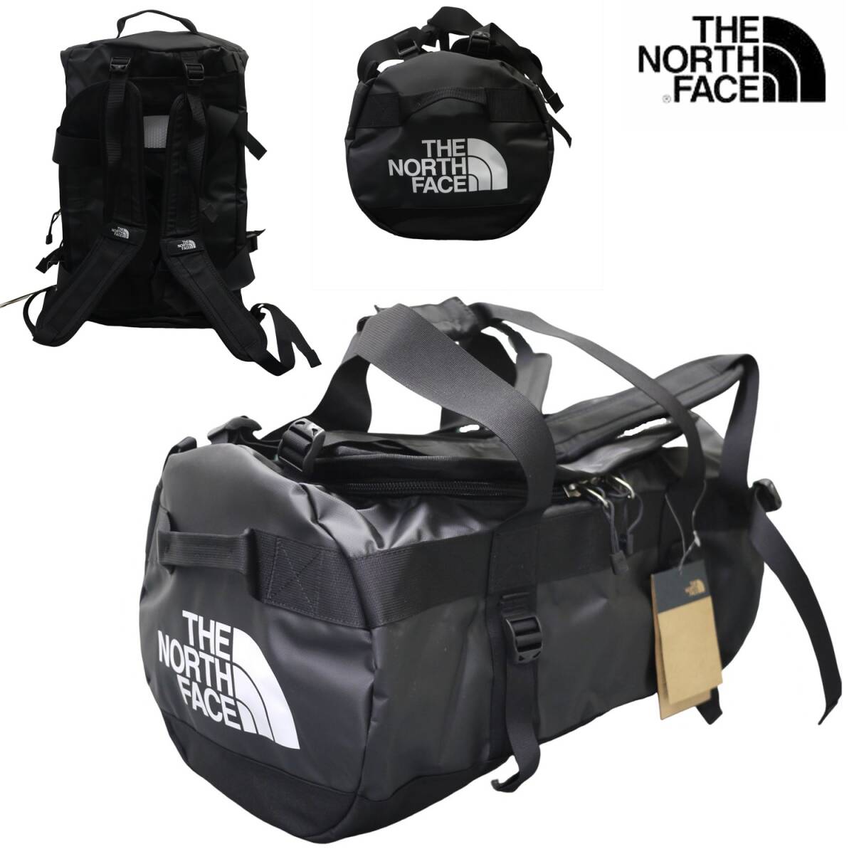 USモデル正規新品 ノースフェイス ベースキャンプ ダッフルバック(L) 95L バックパック 2WAY 黒 THE NORTH FACE 日本未発売/fa702拍卖