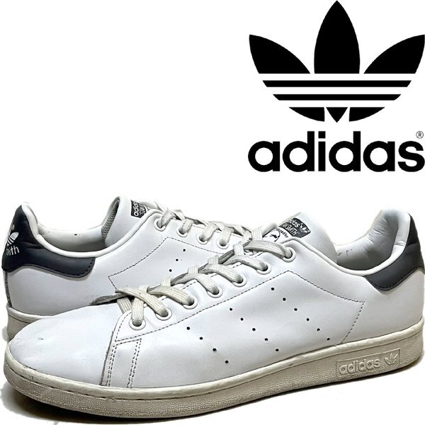 1点物◆アディダスadidasスタンスミス白スニーカー古着28.5メンズ10.5レディースOKアメカジ90sストリート/スポーツ中古シューズ革靴349120拍卖