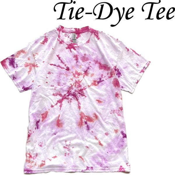 1点物◆白ピンクEMMAタイダイ柄バックプリントTシャツ古着メンズLレディースOKアメカジ90sストリートスポーツブランドポロシャツXL349224拍卖