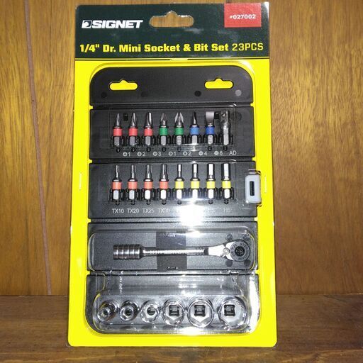 新品未開封 SIGNET(シグネット) 27002 ロールチョイス 23PC 1/4SQ ソケット&ビットセット拍卖