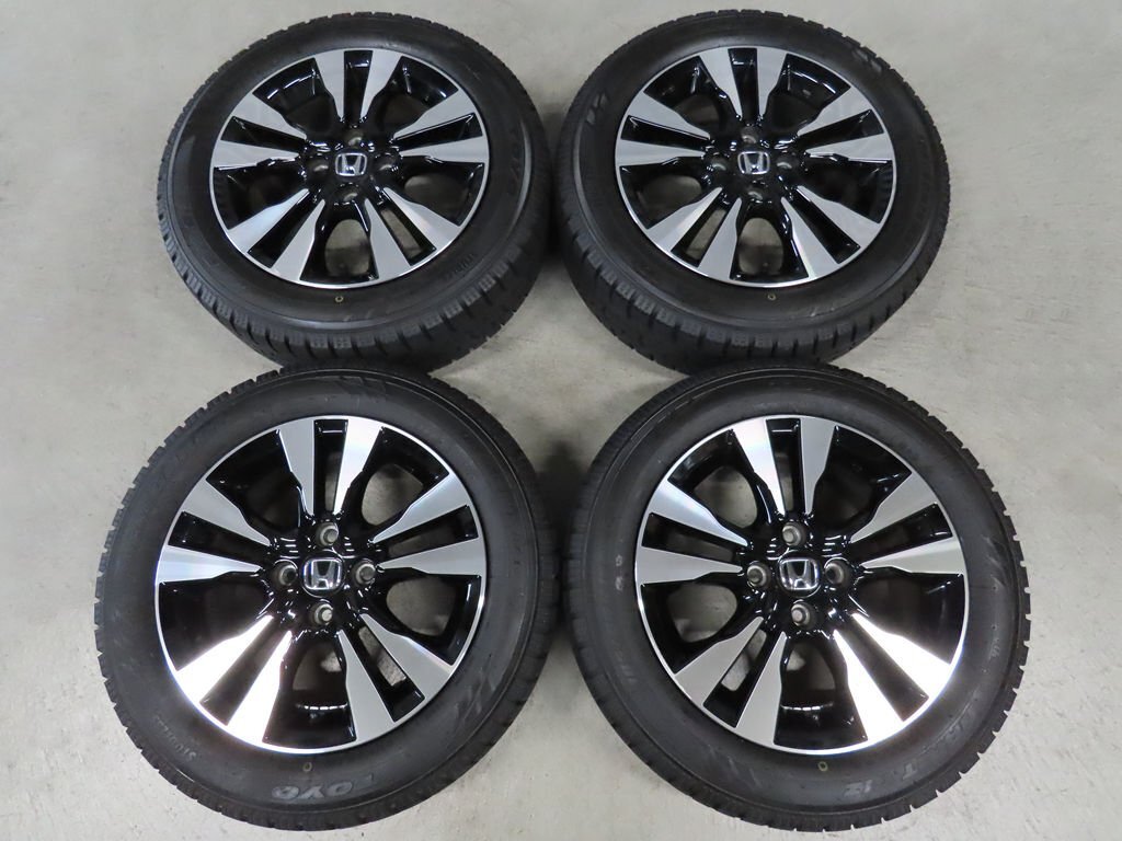 ホンダ フィット シャトルX 185/60R15 純正 トーヨー 超バリ溝スタッドレス 6J +50 PCD100 4穴 ブラポリ グレイス拍卖