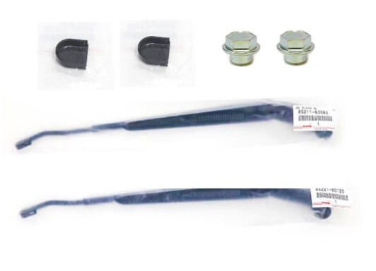 ★計6点セット★トヨタ 純正部品 新品 未使用 ランクル 70 ランドクルーザー フロントワイパー アーム カバー ナット 左右セット TOYOTA 拍卖
