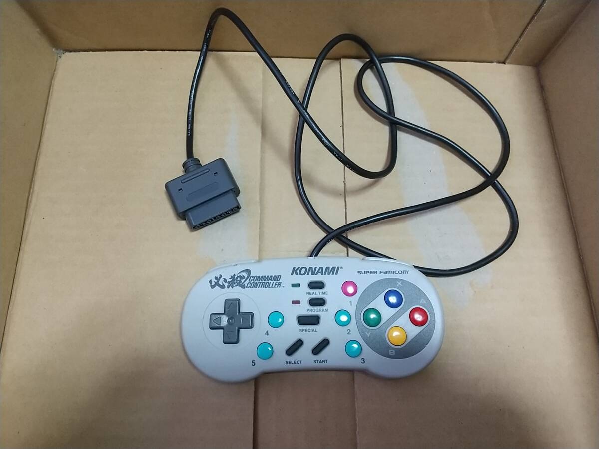 KONAMI 必殺 COMMAND CONTROLLER RU009 スーパーファミコンコントローラ拍卖