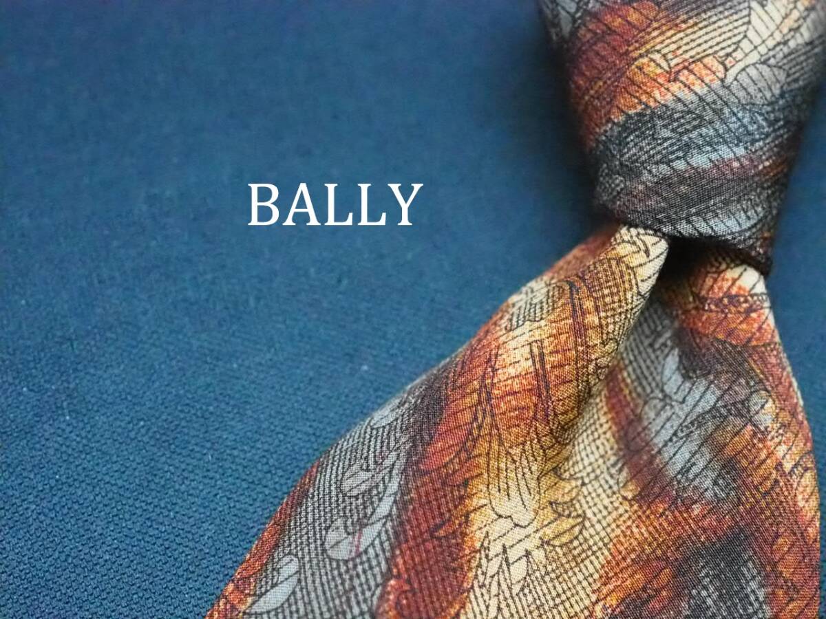 美品【BALLY バリー】 E2284 SILK ブランド ネクタイ 古着 良品拍卖