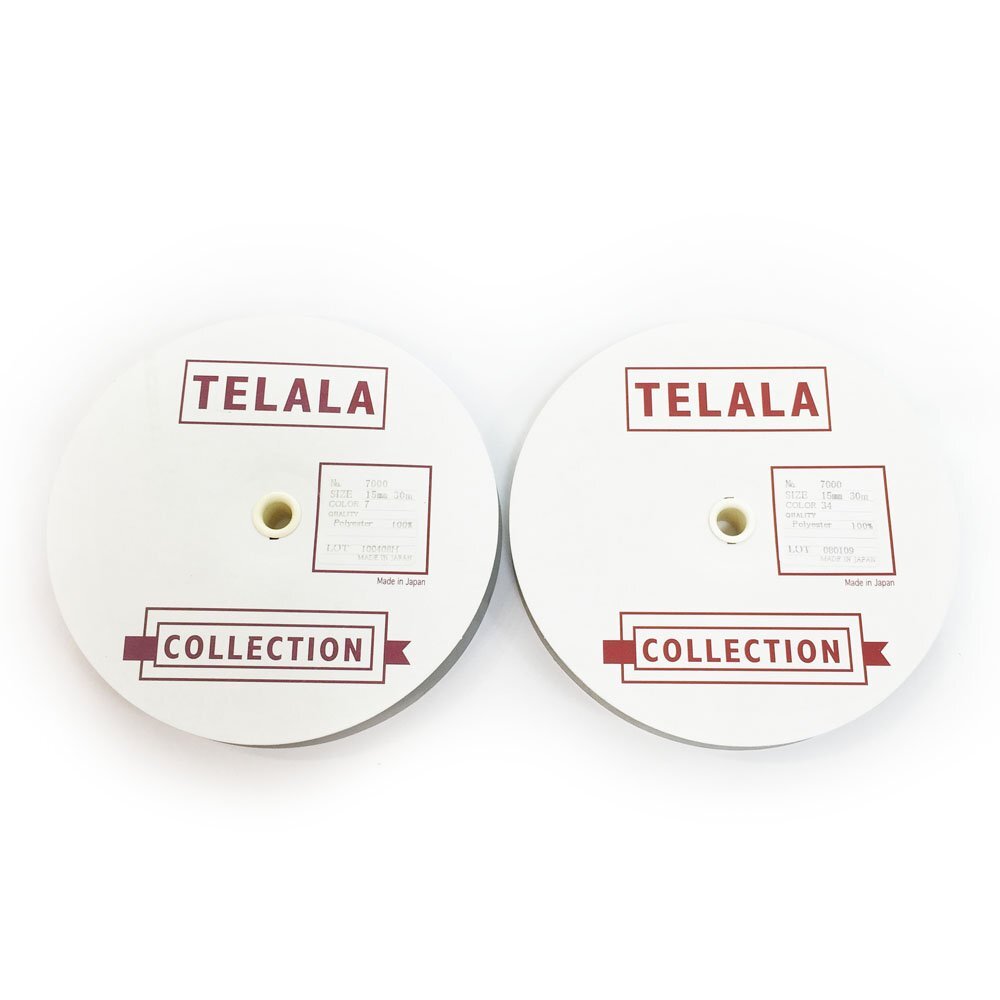 ◆TELALA 品番7000 カラーファイン グログランテープ 2巻セット 幅15mm ピンク グリーン グログランリボン まとめ売り 手芸 6CC/92983拍卖