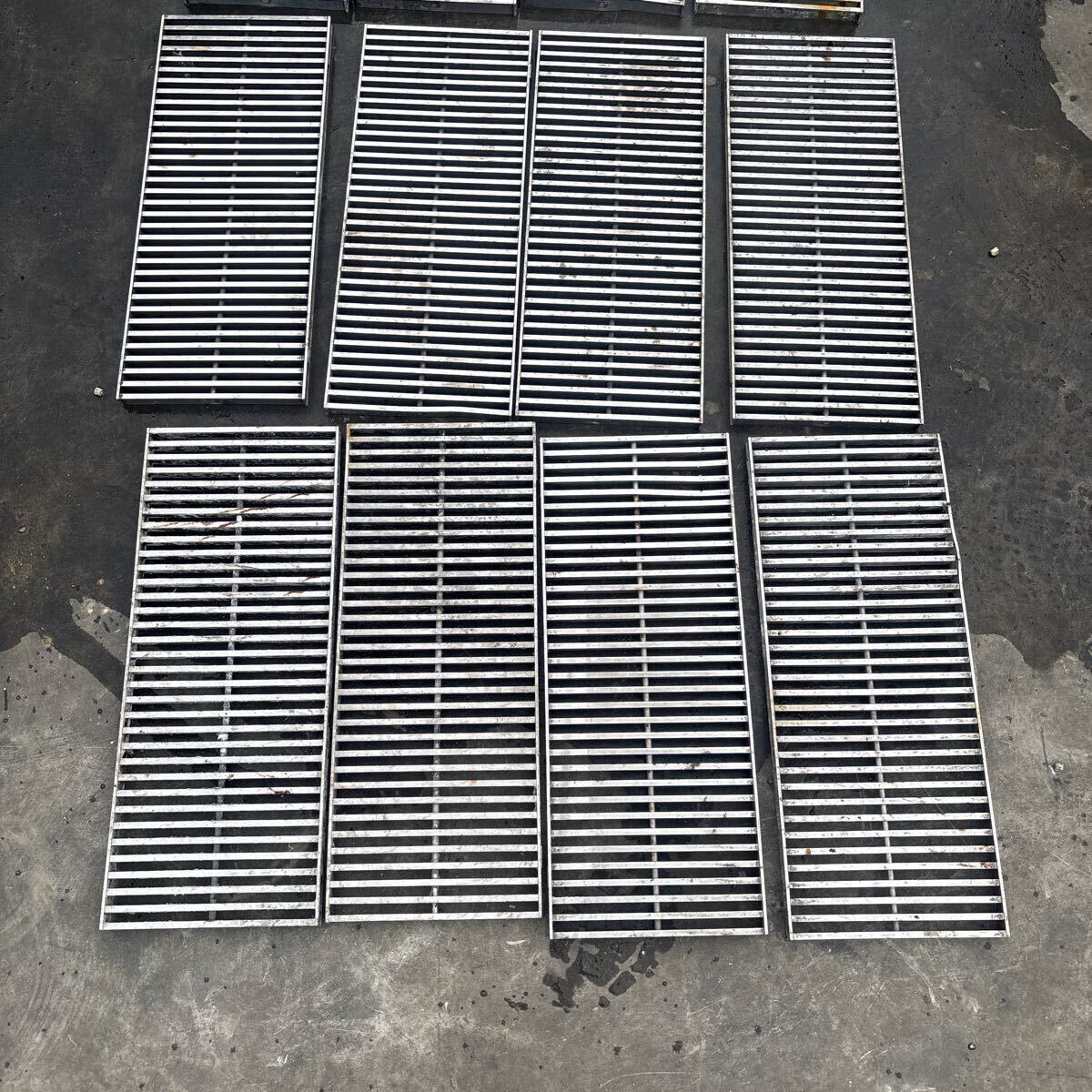 ff1544 ステンレス製 グレーチング 側溝 溝蓋 中古8枚拍卖