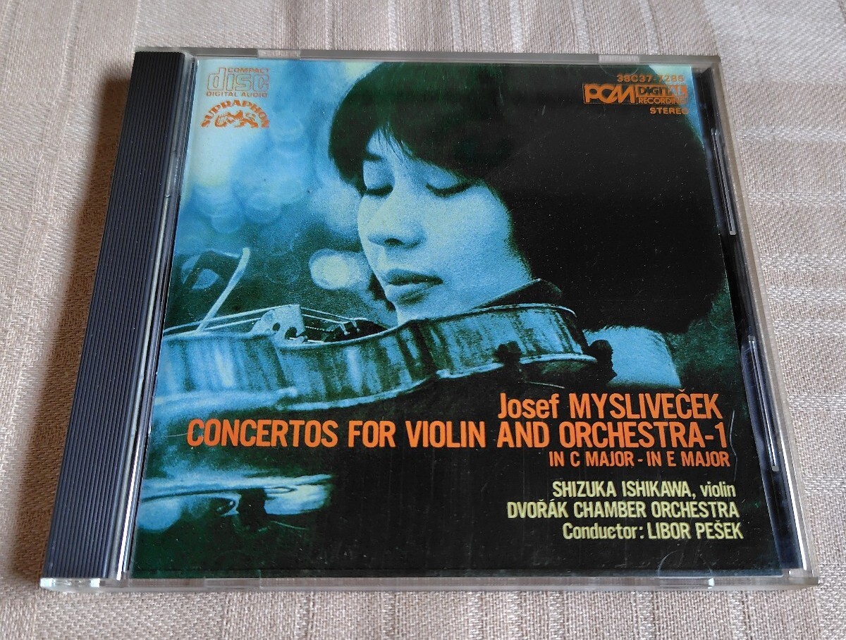 石川静「ミスリヴェチェク:ヴァイオリン協奏曲集1」ドヴォルザーク室内管弦楽団/DENON初期CD(38C37-7285)拍卖