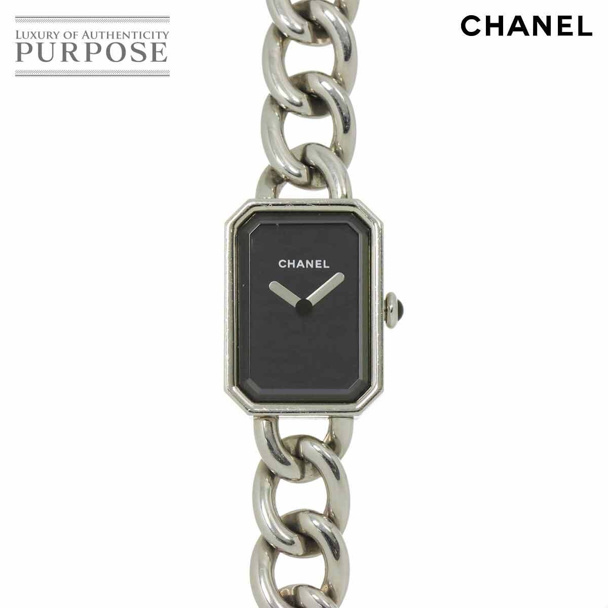 シャネル CHANEL プルミエール 22mm H3248 レディース 腕時計 ブラック クォーツ ウォッチ Premiere 90285300拍卖