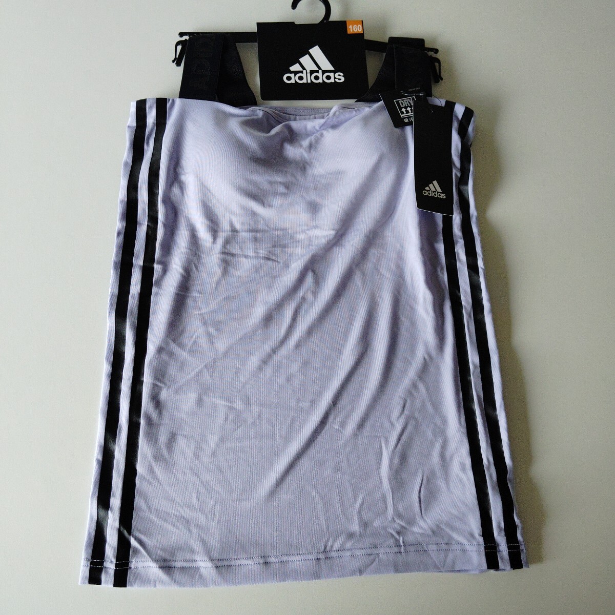新品未使用 グンゼ adidas アディダス カップつきタンクトップ キャミソール 160 ラベンダー拍卖
