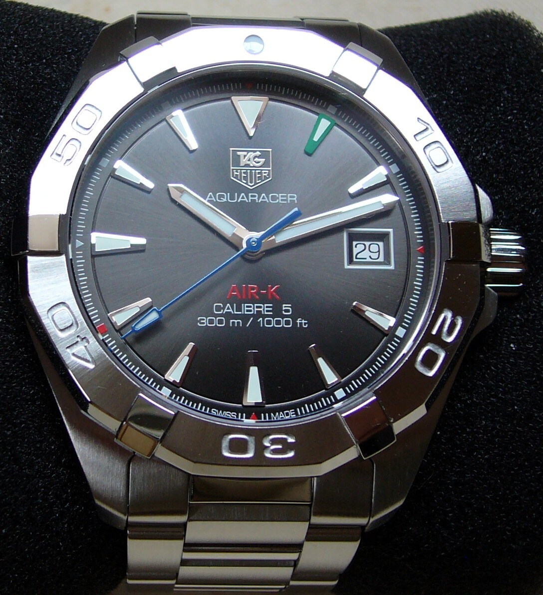 美中古 オーバーホール済 タグホイヤー AIR-K3 直営店限定モデル 替ベルト付 50本限定 アクアレーサー キャリバー5 錦織圭モデル拍卖
