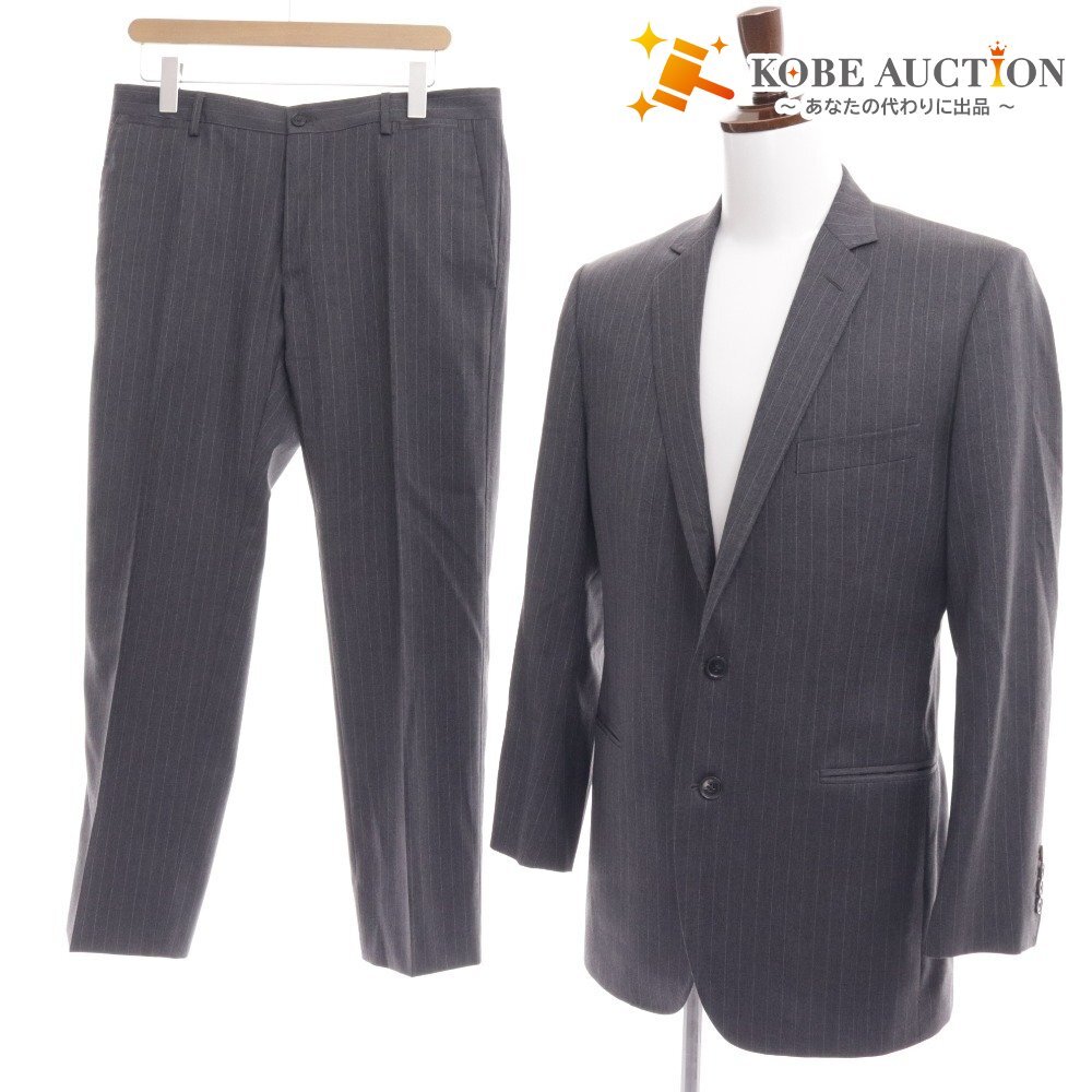 ■ ドルチェアンドガッバーナ スーツ セットアップ トップス ボトムス ストライプ 裾シングル メンズ 48グレー拍卖
