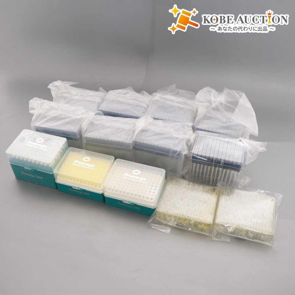 ■ ピペットチップ サンプルグラス瓶 13点セット まとめ売り Promega 200 1000 瓶 科学研究 実験 未開封含む 未使用含む拍卖