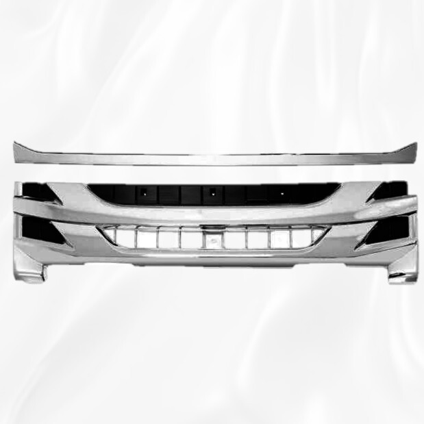 いすゞ 07 エルフ 後期型 ハイキャブ用 メッキ グリル フロントグリル プレート ラインプレート セット パーツ カスタムパーツ 2t 新品拍卖