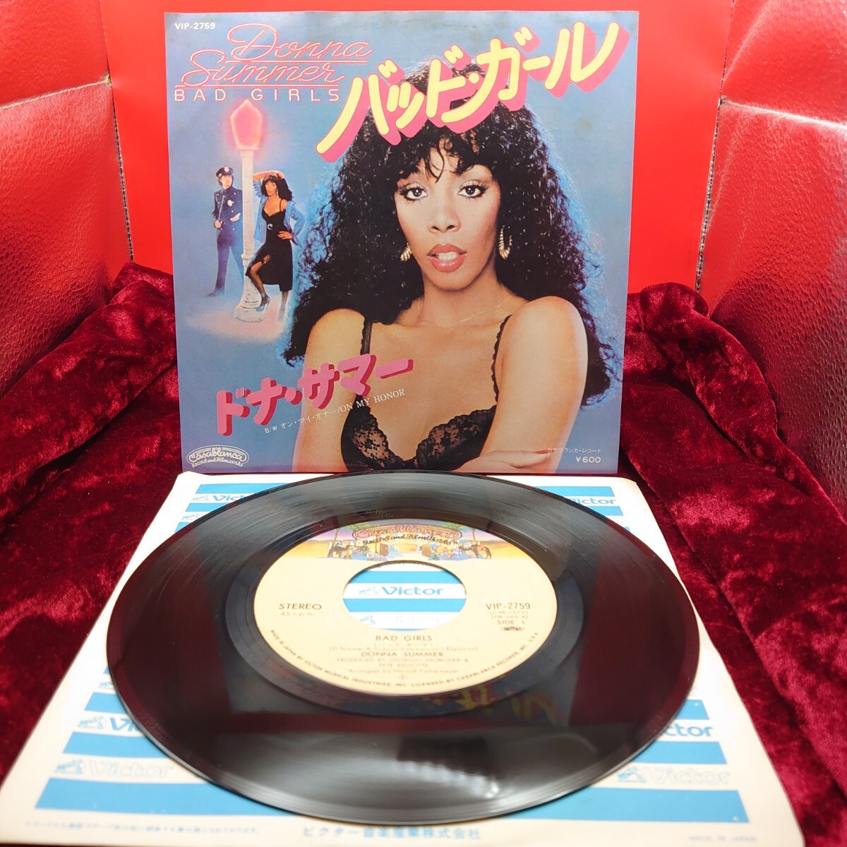 6126【EP盤レコード】ドナ・サマー バッドガール / オンマイオナー VIP-2759 ディスコ 洋楽 7インチ シングル拍卖