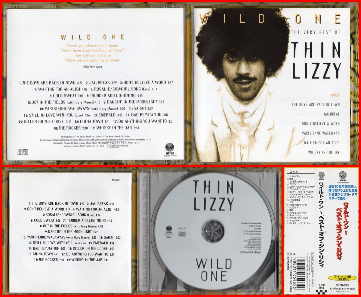 ♪97年発売盤≪国内盤帯付CD≫THIN LIZZY(シン・リジィ)/Wild One~The Very Best Of Thin Lizzy♪PHIL LYNOTT♪GARY MOORE♪JOHN SYKES拍卖