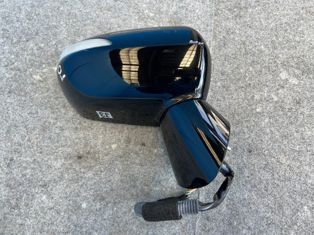 動作OK ストリーム RN6 右/運転席 ドアミラー サイドミラー RSZ NH731P クリスタルブラックパール ムラカミ 8131 76200-SMA-J02ZK 7ピン 7P拍卖