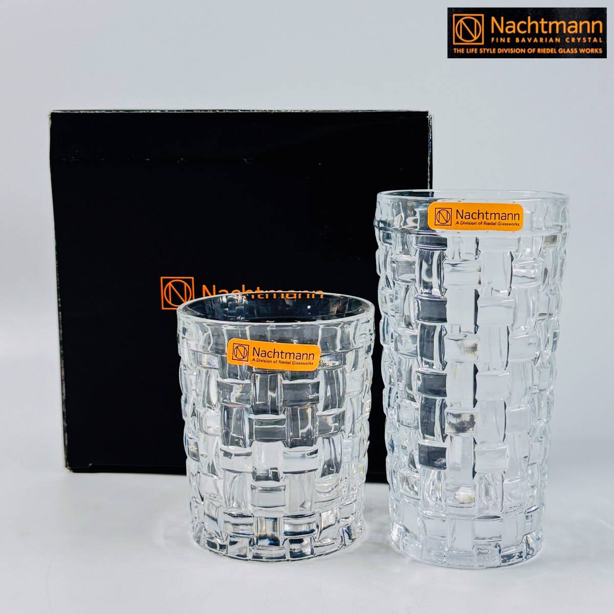 【63026Q】未使用 Nachtmann ナハトマン ドイツ製 クリスタルウェア タンブラー ロックグラス 栞 経年保管品 現状品拍卖