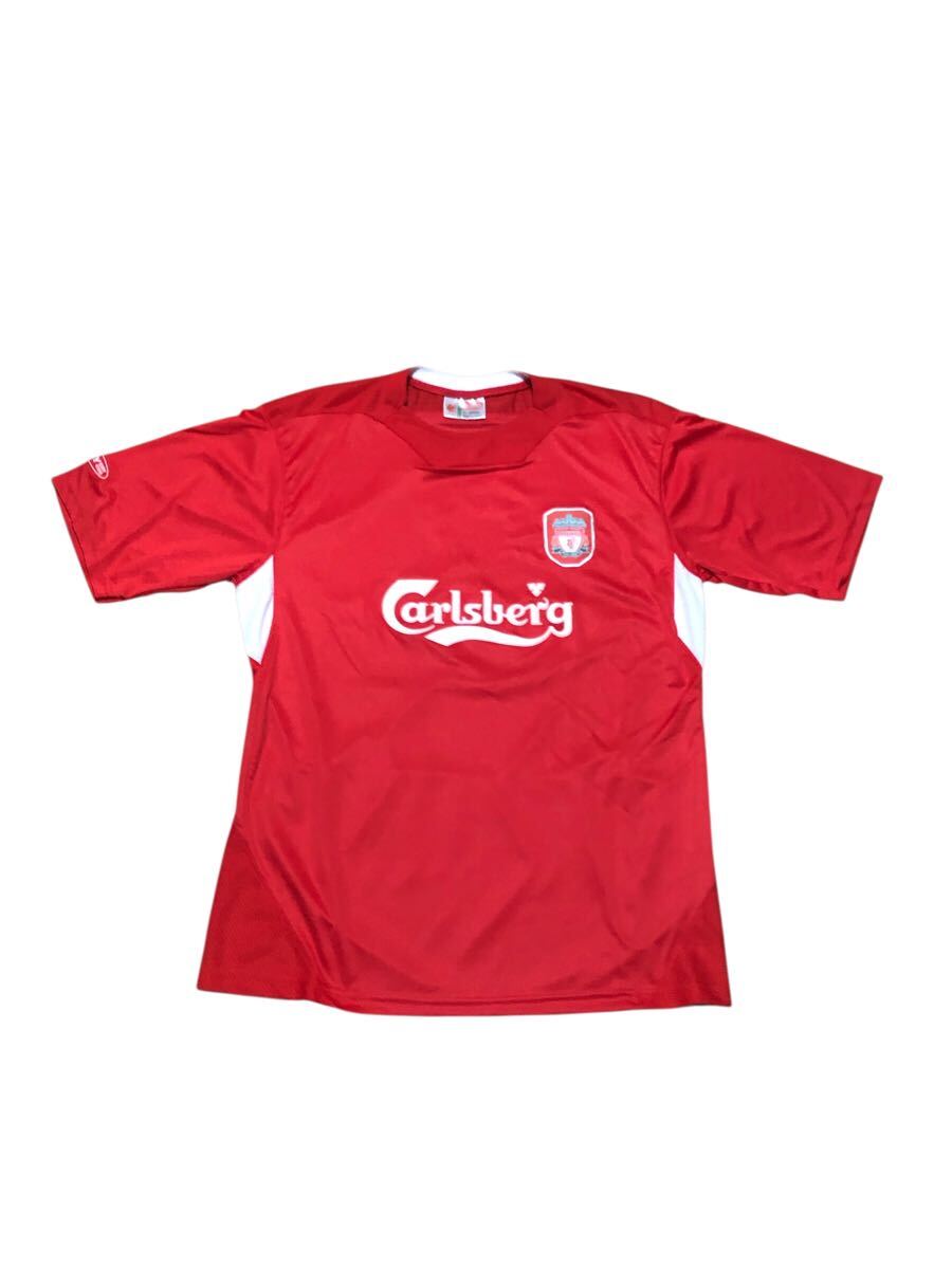 【サッカー】リヴァプール ゲームシャツ ユニフォーム 応援シャツ フリーサイズ 赤拍卖