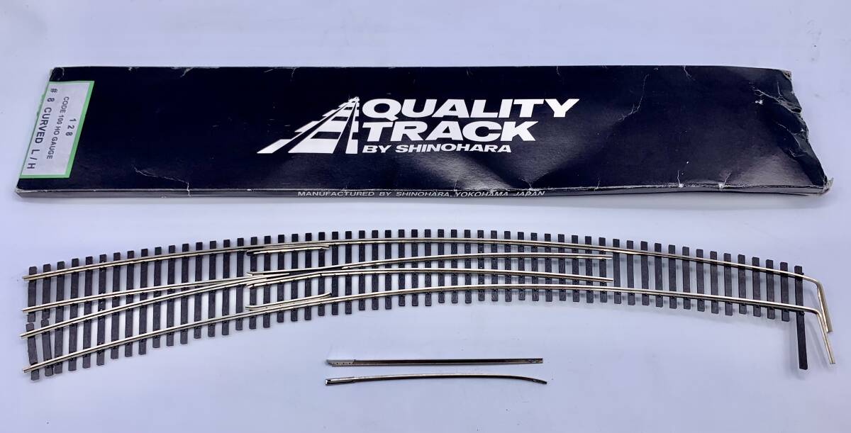 N◇ SHINOHARA シノハラ #8 CURVED L/H CODE100 128 HO GAUGE ゲージ レール ポイント 分岐器 線路 日本製 鉄道模型パーツ おもちゃ拍卖