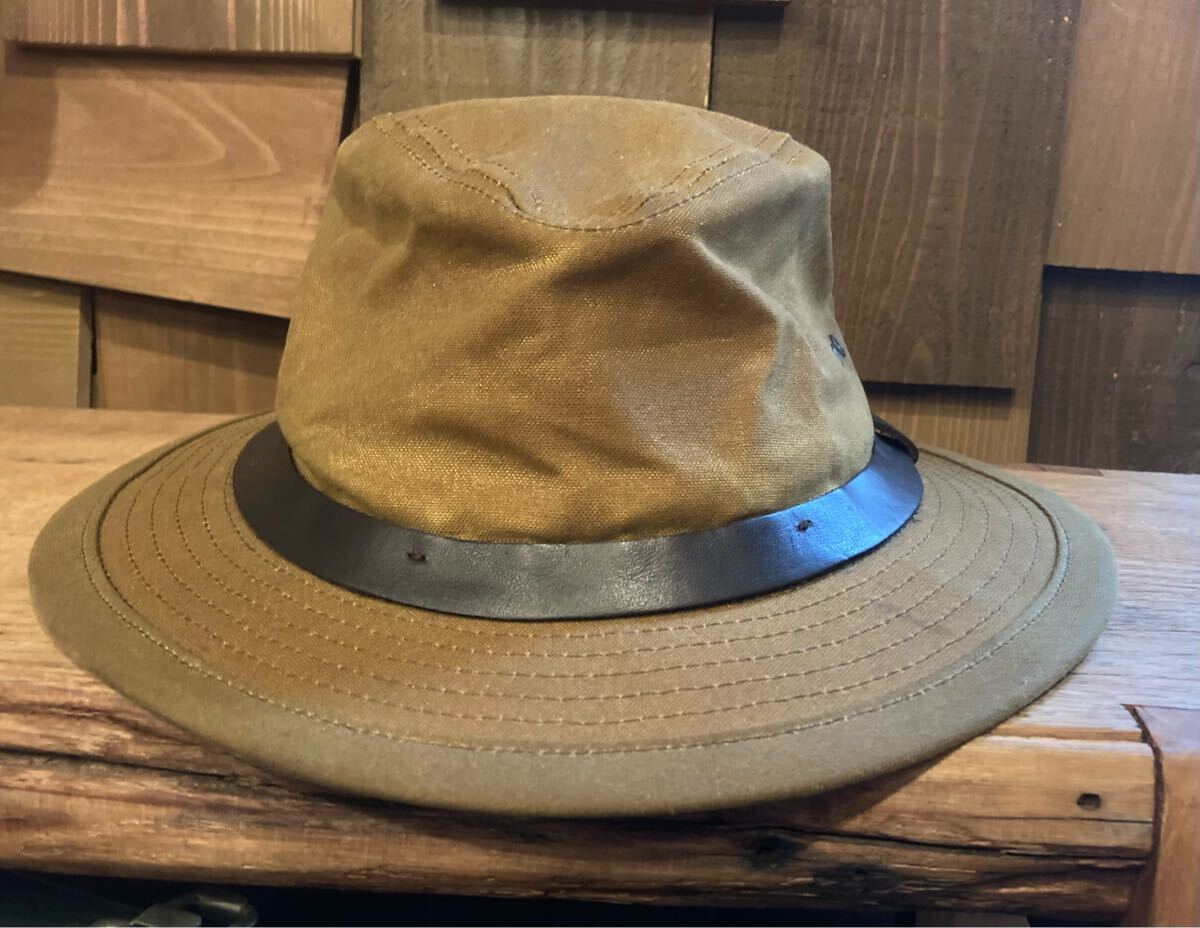 FILSON フィルソン パッカーハット サイズL/フライフィッシング 渓流 旅行 インディジョーンズ リバーランズスルーイット トラウト 展示品拍卖