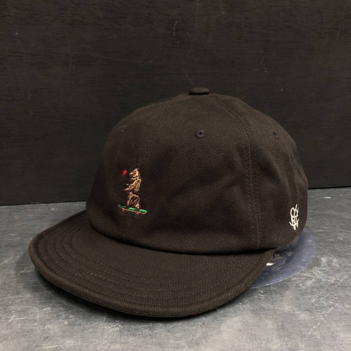 GQ2736◇CALIFORNIA HAVE A NICE TIME : ワンポイント刺繍cap◇黒 ワンポイント キャンプ拍卖