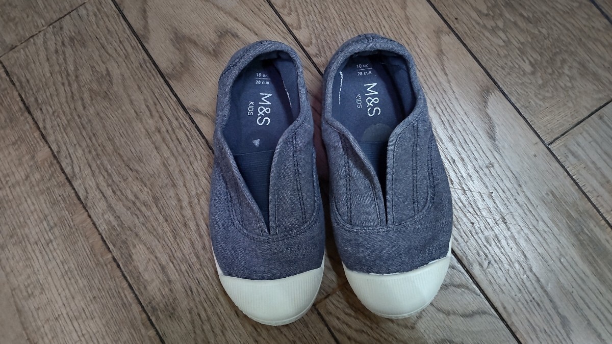 マークアンドスペンサー M&S キッズ スリッポン スニーカー 上履き 28EUR 10UK 17cm拍卖