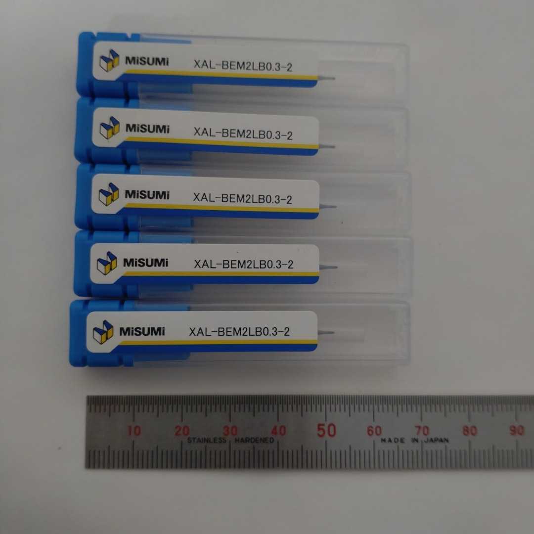新品 超硬 ボールエンドミル R0.3 首下2mm 5本セット misimi ミスミ製拍卖