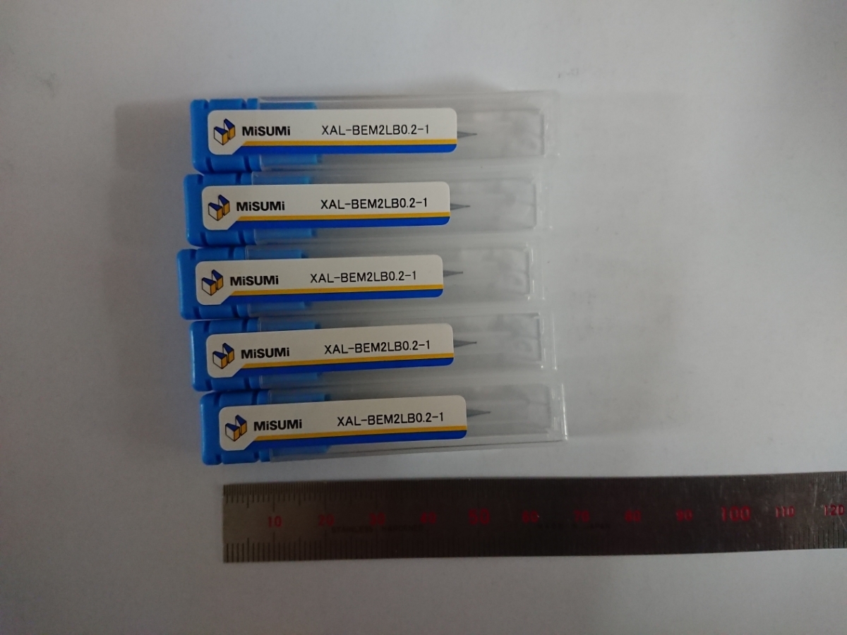 R0.2 首下1mm 5本セット 新品 超硬 ボールエンドミル misimi ミスミ製拍卖