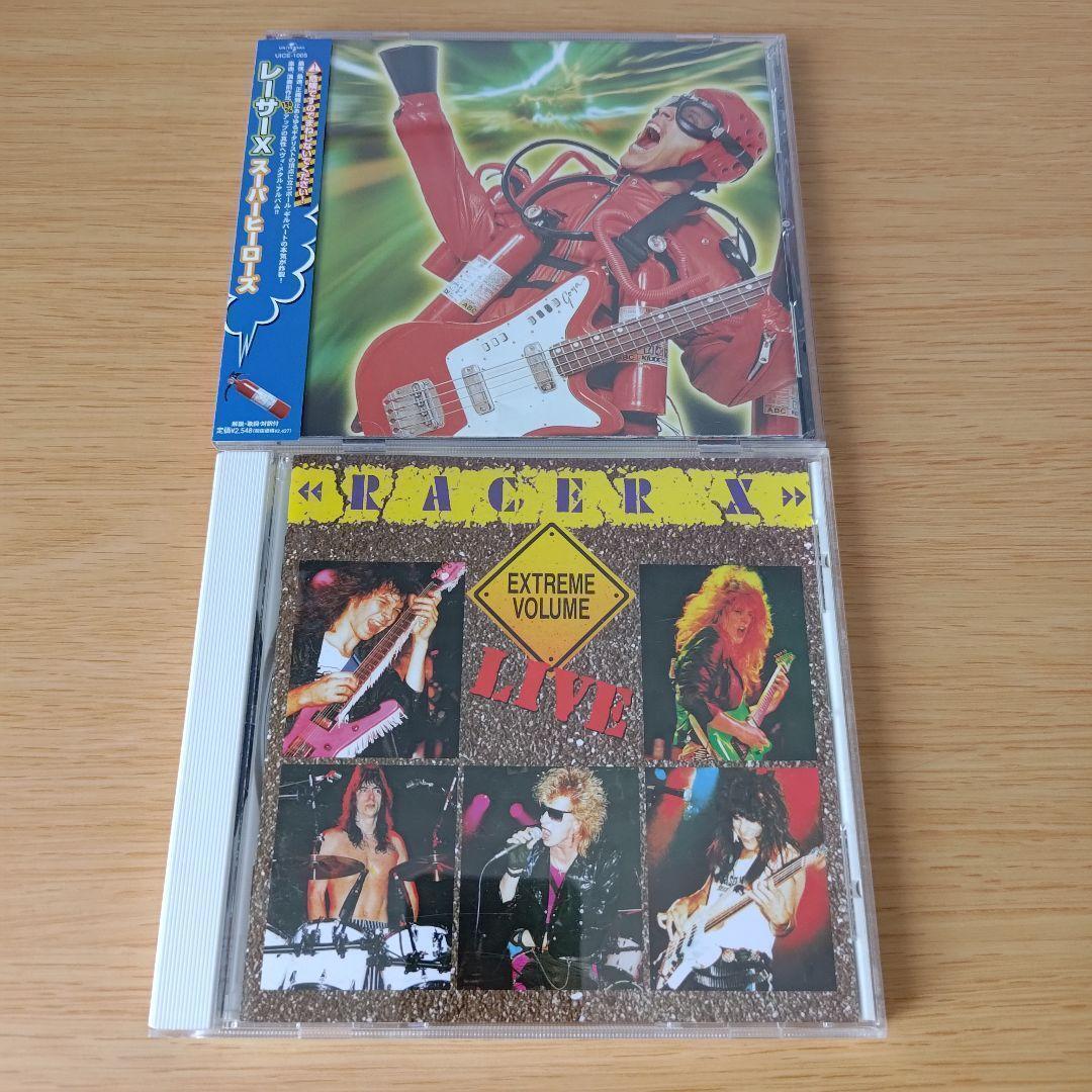 E-550 CD2枚セット RACER X レーサーエックス ポール・ギルバート Superheroes LIVE-EXTREME VOLUME 拍卖
