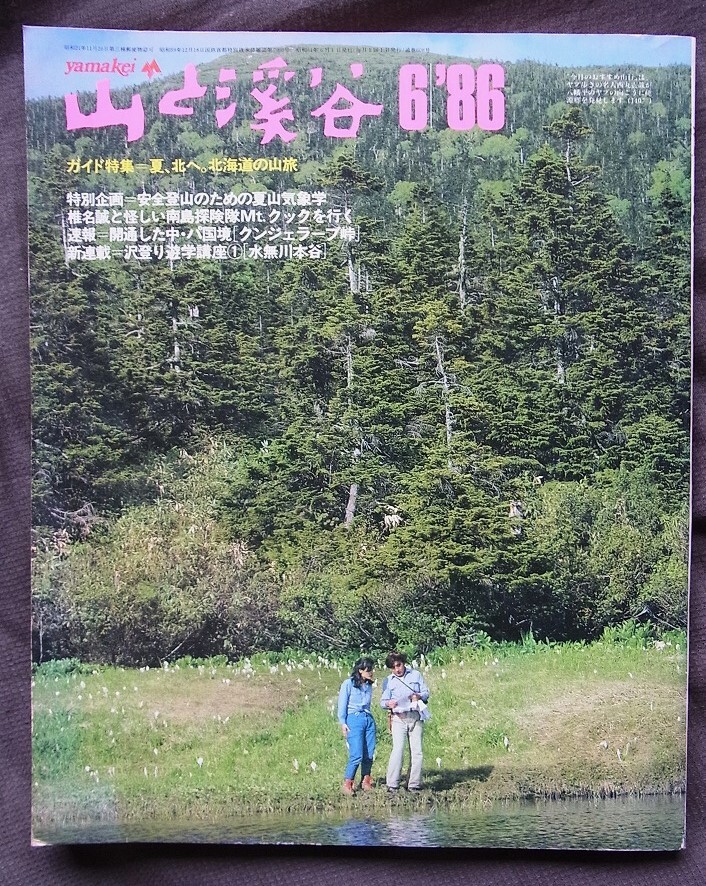 山と渓谷 1986年6月号 夏、北へ北海道の山旅 安全登山のための夏山登山学 怪しい探検隊Mt.クックを行く 沢登り遊学講座〈水無川本谷〉拍卖
