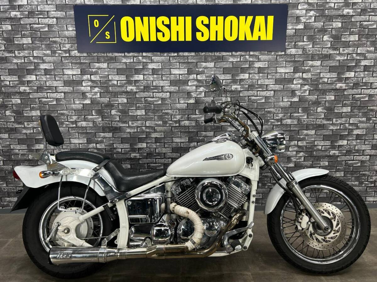 ☆ヤマハ ドラッグスター400 スパトラマフラー バックレスト サイドバック 大阪から 大西商会拍卖