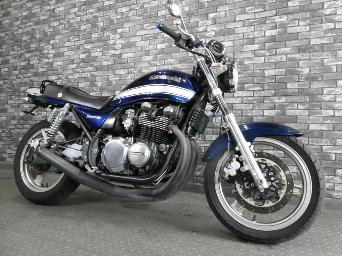 ☆カワサキ ゼファー750 社外マフラー 社外メッシュホース拍卖